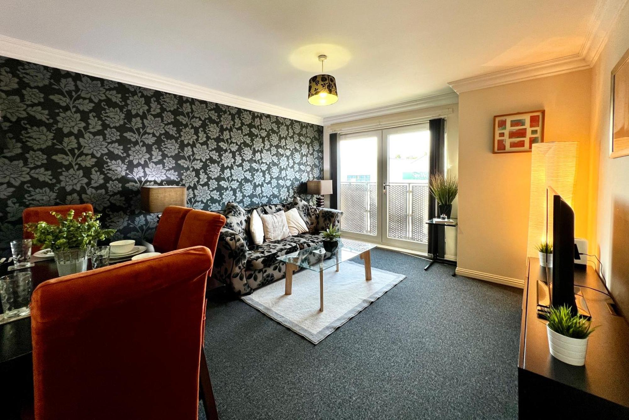 글라스고 Stylish Modern Flat With Juliet Balcony & Parking 아파트 외부 사진
